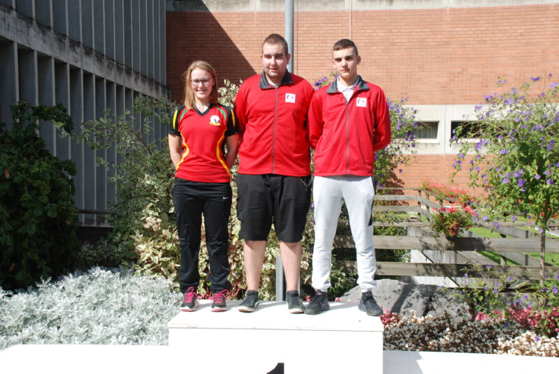 Bild12 Pistole 25mC Nachwuchs Einzel 2. Waelti Esther 1.Wehrli Silas 3.Baechler Elija