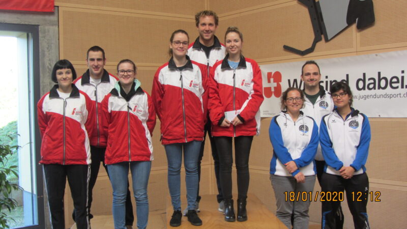 Gewehr Elite-Gruppe: 2. SOSV 2 (Simon Zellweger, Janine Frei, Joana Brudermann); 1. SOSV 1 (Jan Lochbihler, Diana Zwald, Sina Jeger); 3. AGSV 1 (Darunee Forssard, Sandra Vesters, Nicola Bendig)