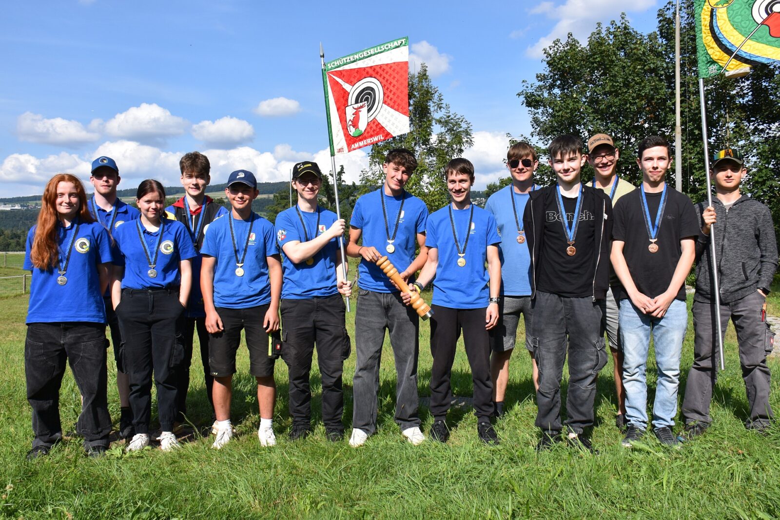 Ammerswil (Mitte) gewann vor Strengelbach (links) und Beinwil/Freiamt I den diesjährigen Gruppenfinal 